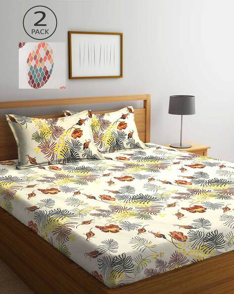 Bedsheets with 4 pillow clearance covers