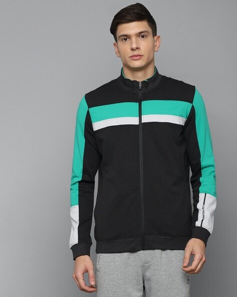 Buy Louis Philippe Men Black Solid Bomber Jacket - Jackets for Men 2052611  | Myntra