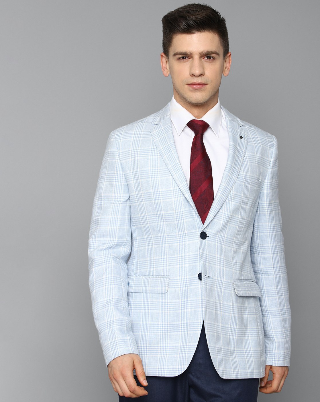 LOUIS PHILIPPE Checkered Single Breasted Formal Men Blazer - Buy LOUIS  PHILIPPE Checkered Single Breasted Formal Men Blazer Online at Best Prices  in India