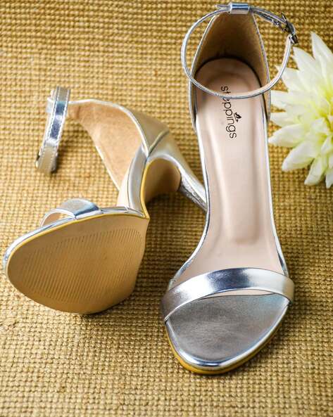 Leather Strappy Pointed Classic Heel | Karen Millen