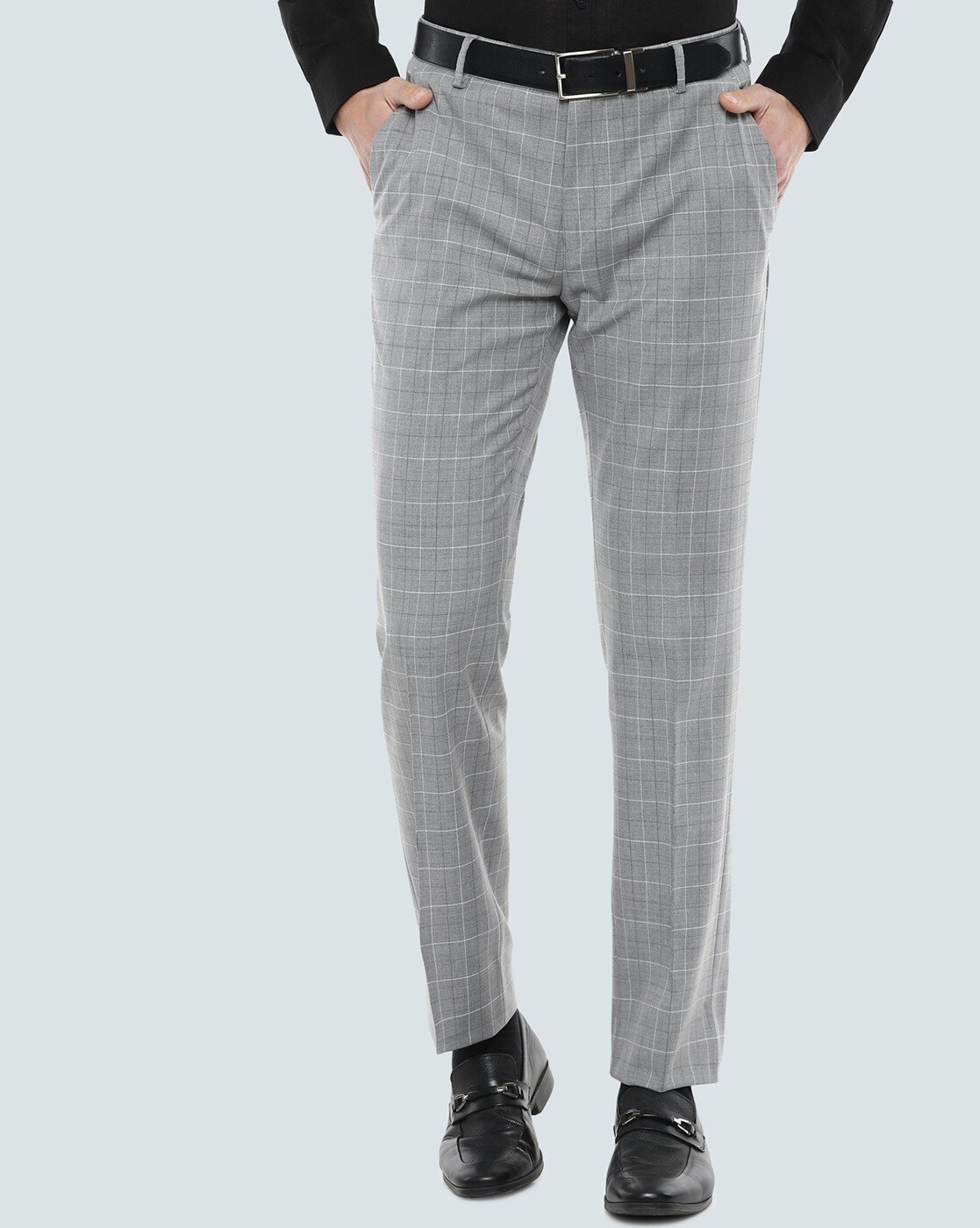 Louis Philippe Grey Trousers  Amazonin Fashion