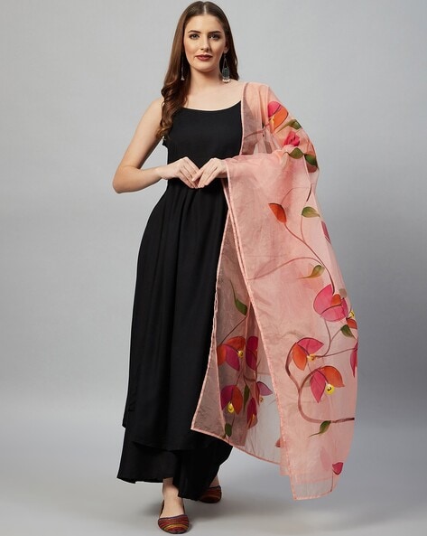 Strappy sleeve kurta top