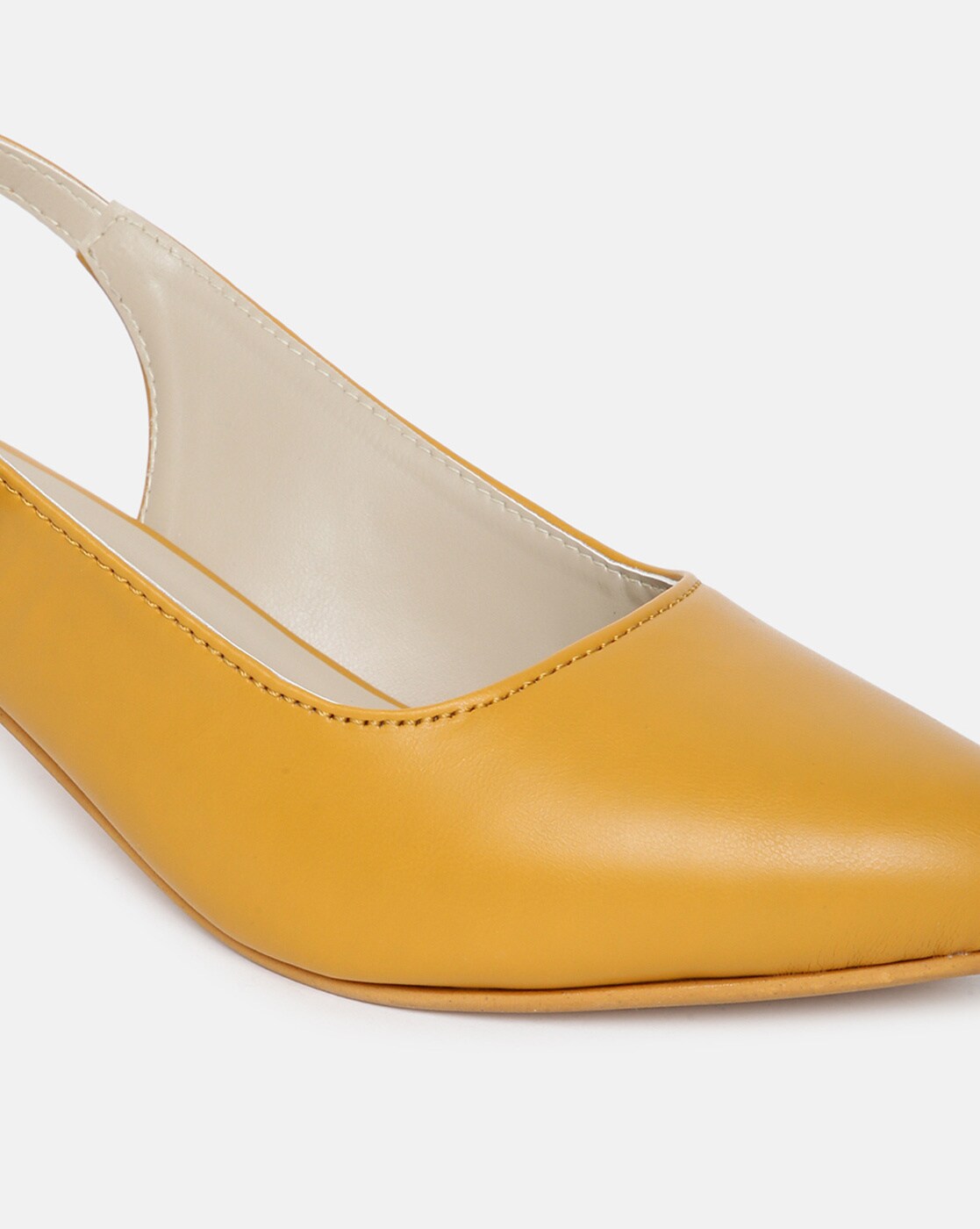 Yellow Pointed slingback Heels Online Shopping | OXXOSHOP