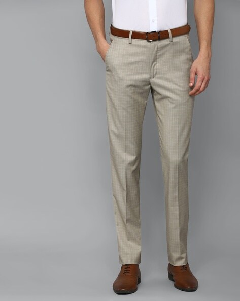 Louis Philippe Formal Trousers : Buy Louis Philippe Beige Trousers Online
