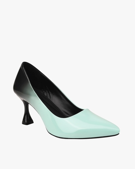 mint green kitten heels