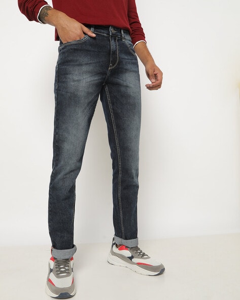 Repurposed Cropped Lightly Distressed Denim - FINAL SALE