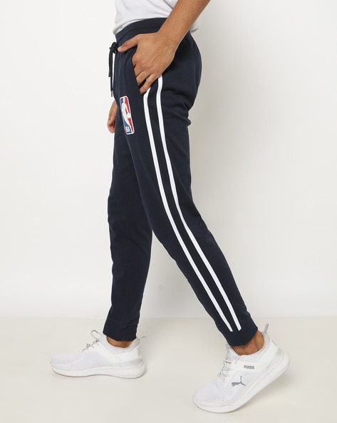 Buy BOSS X NBA Track Pants with Colourful Branding | Black Color Men | AJIO  LUXE