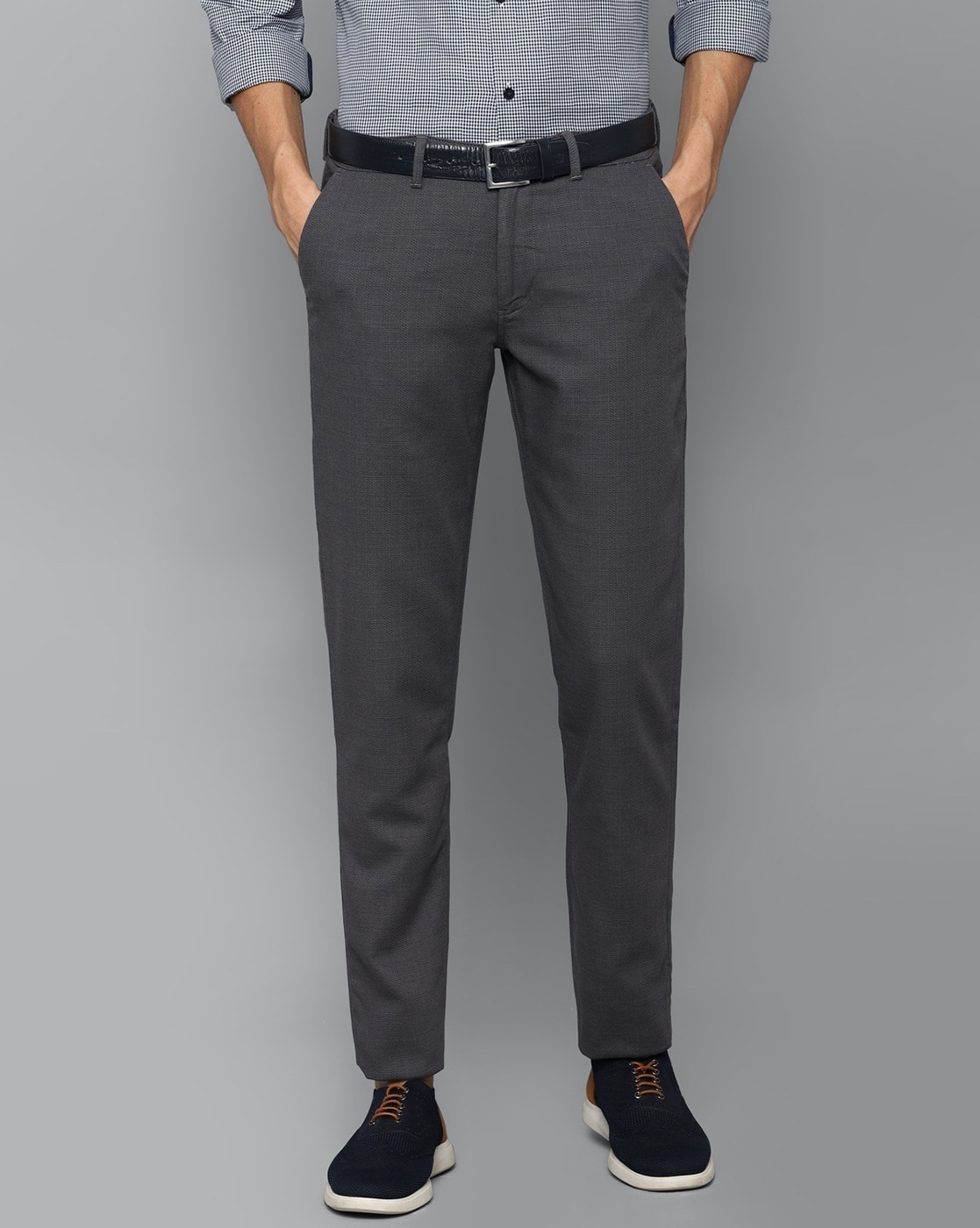 Buy Louis Philippe Grey Trousers Online  808142  Louis Philippe