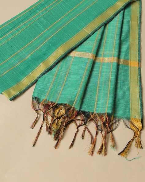 South Silk Striped Dupatta Price in India