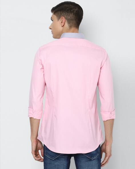 Colourblock Slim Fit Cotton Shirt view 3