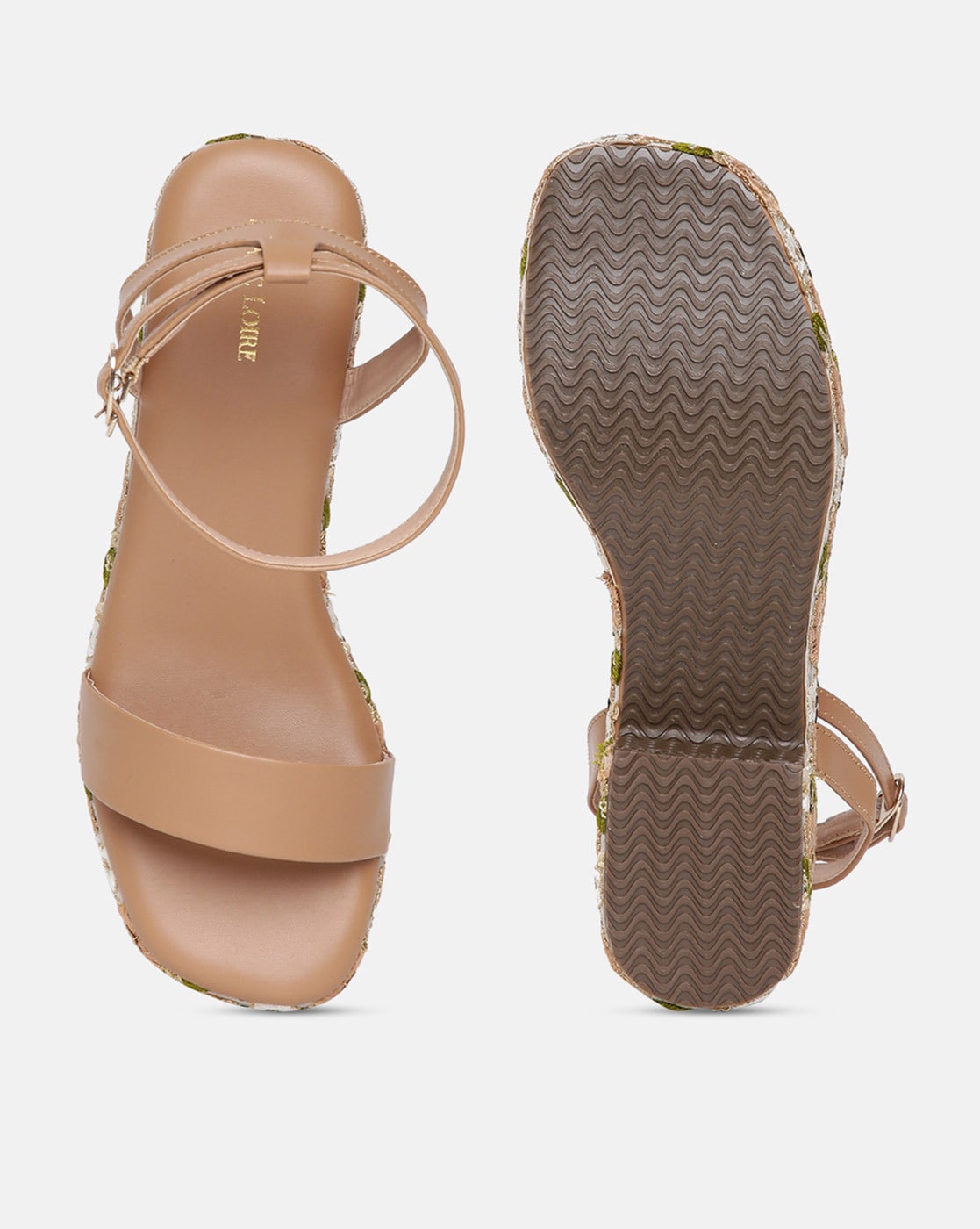 Buy Tan Heeled Sandals for Women by Marc Loire Online