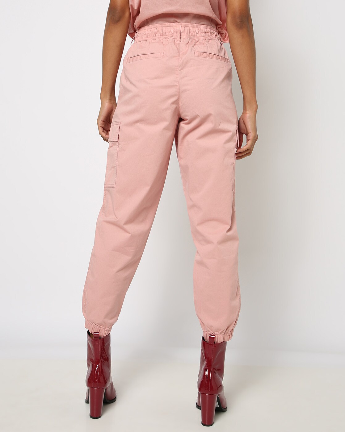 Buy Pink Trousers  Pants for Women by ORCHID BLUES Online  Ajiocom