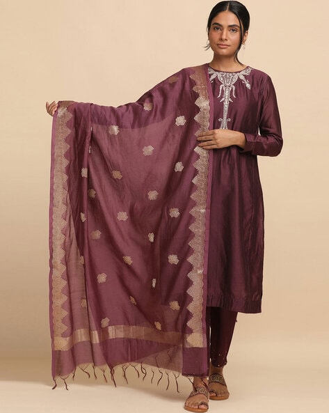 Dupatta with Contrast Border Price in India