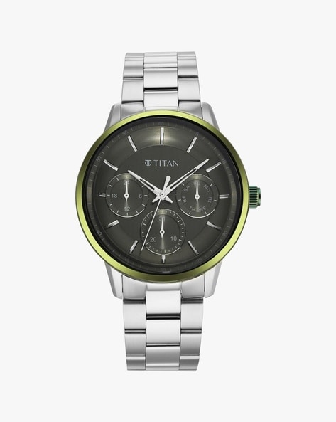 Titan watch outlet silver chain