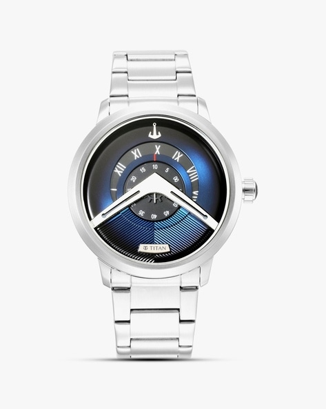 Titan mens silver on sale watches