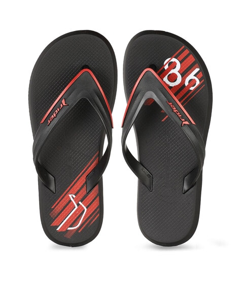 Rider Printed Thong-Strap Flip-Flops