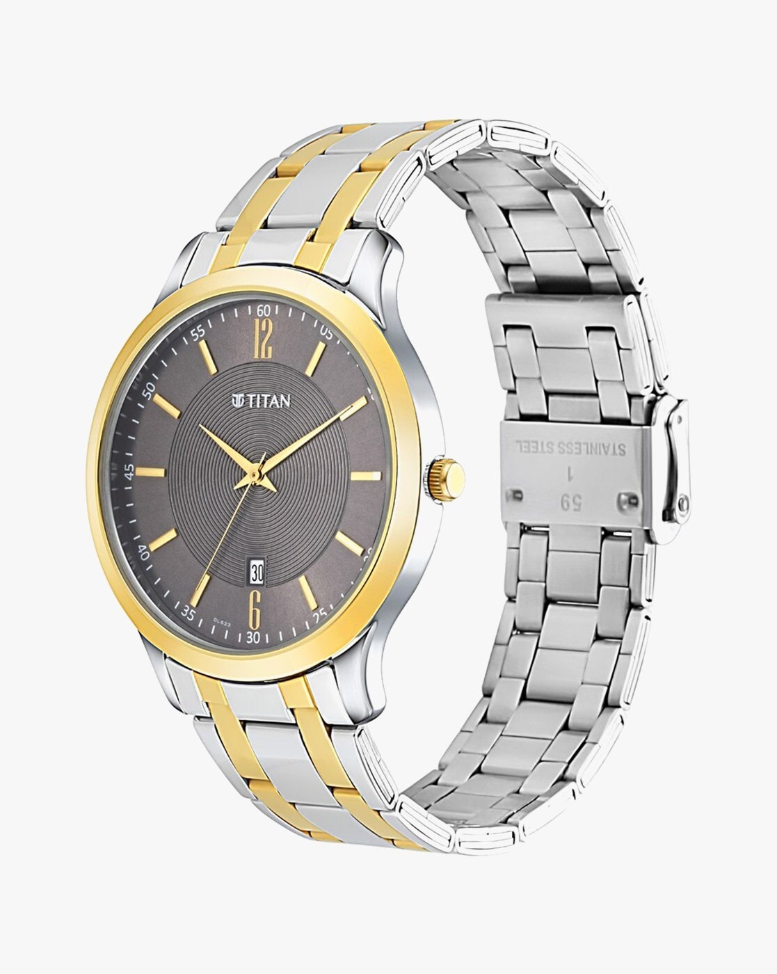 Slimline Silver Dial Rose Gold Stainless Steel Strap Watch - Titan  Corporate Gifting