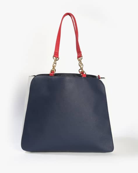 TOMMY HILFIGER Colourblock Tote Bag with Chain Strap