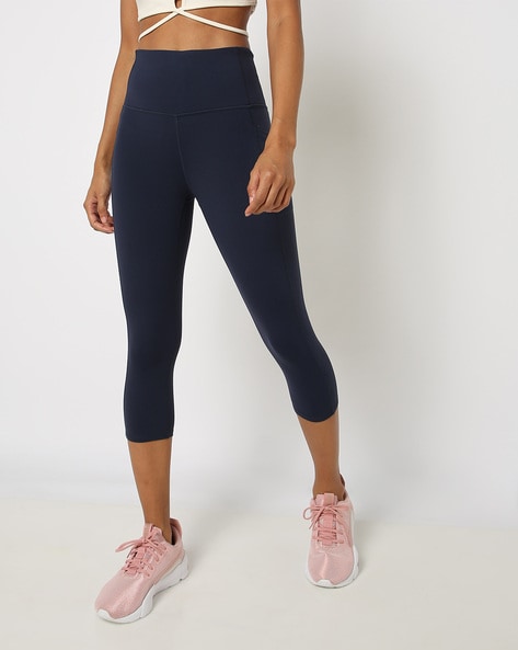 Cropped Leggings with Elasticated Waist