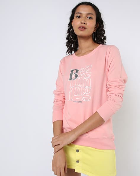 Typographic Print Sweatshirt