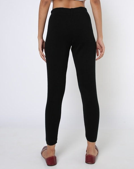 Yuneek Women/Girl Winter Warm Fake Translucent Fleece Legging Thigh High  Black Free Size : Amazon.in: Fashion