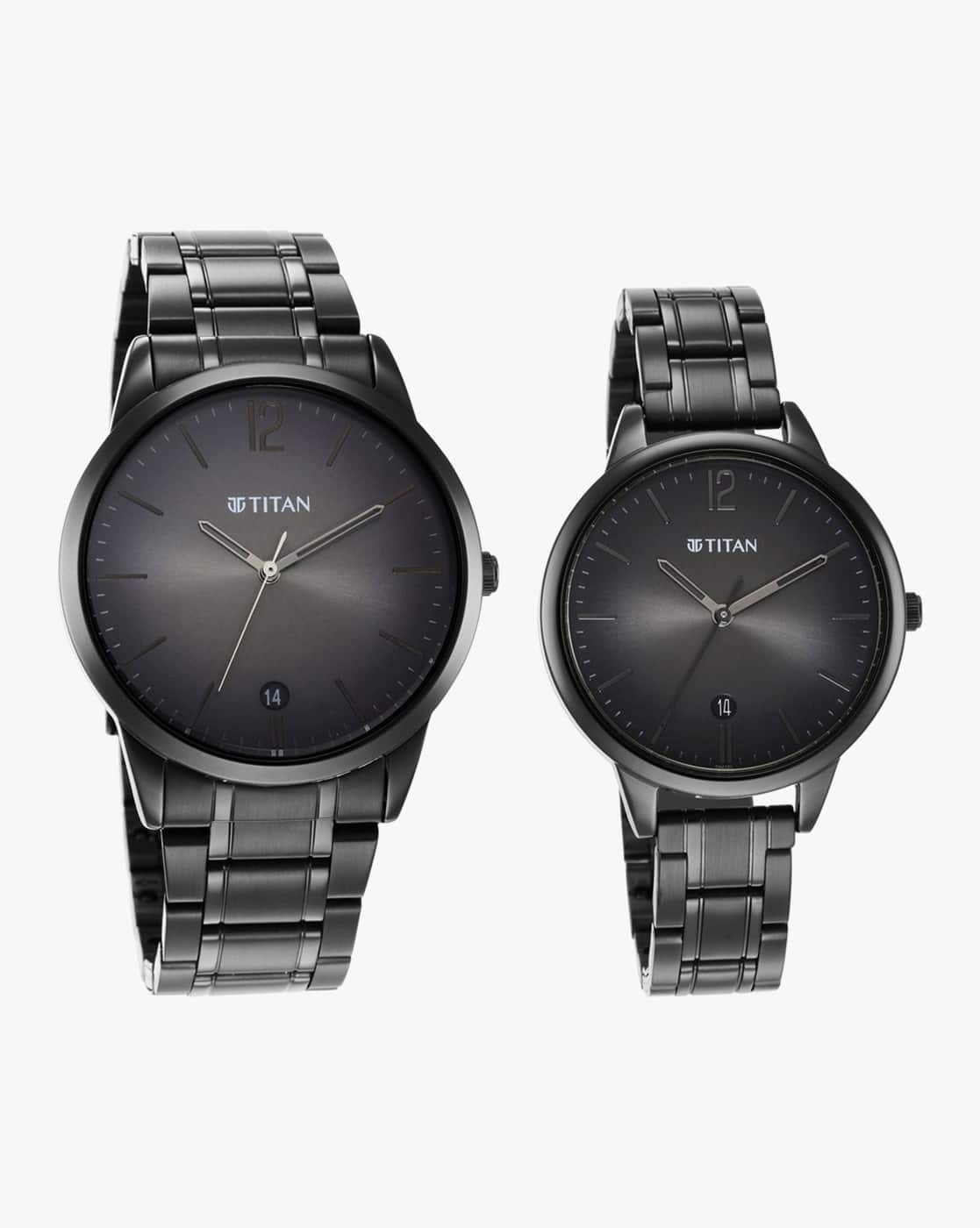 Stainless Steel Titan 9264 18062617NM01 His Her Couple