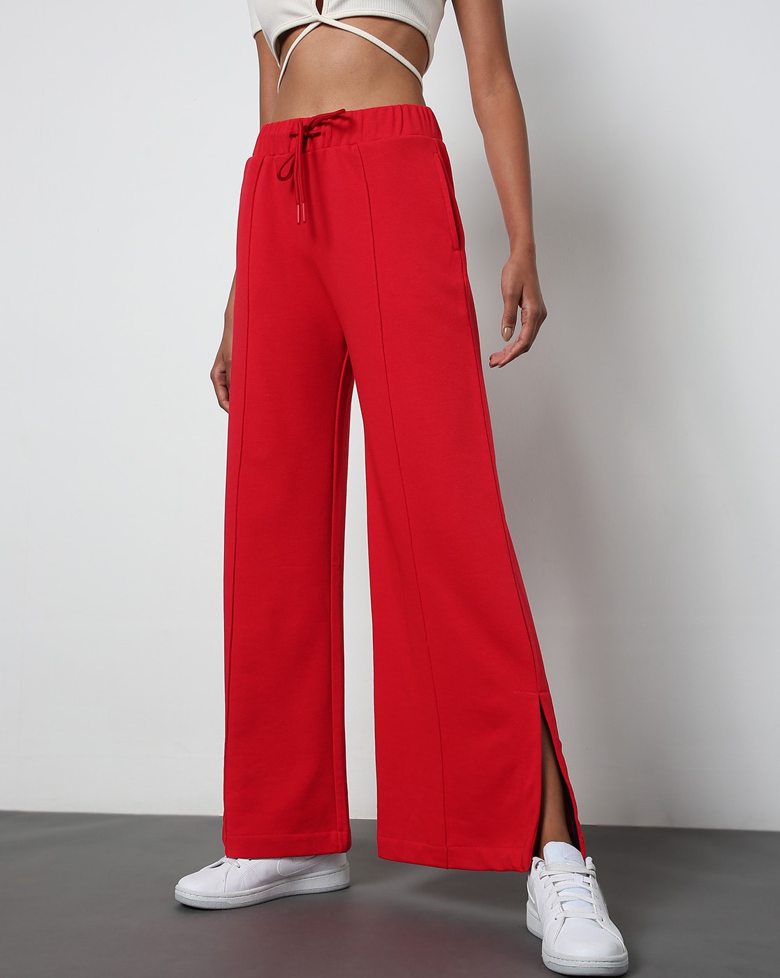 Buy C9 Airwear Red Regular Fit Sports Track Pants for Women Online  Tata  CLiQ