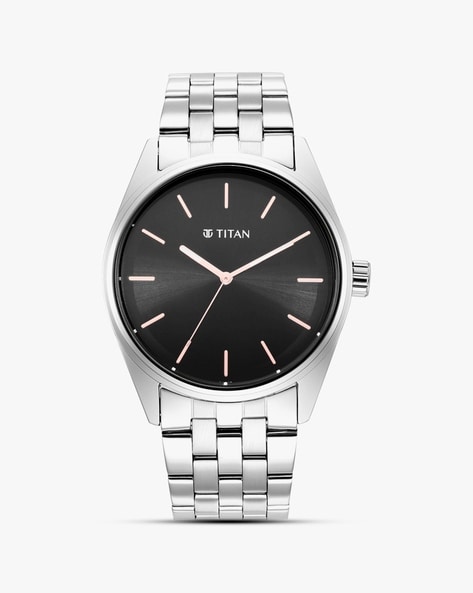 Titan watch silver chain new arrivals