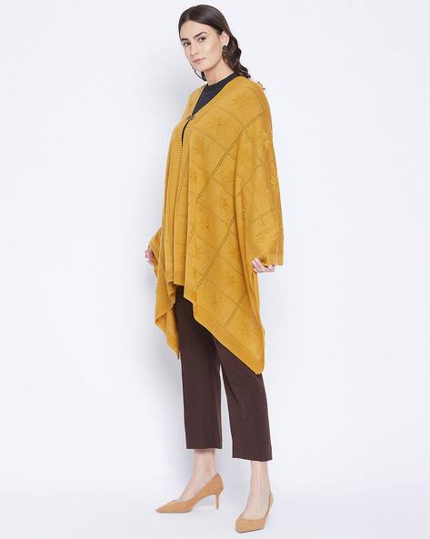 Solid Knitted Shawl view 2