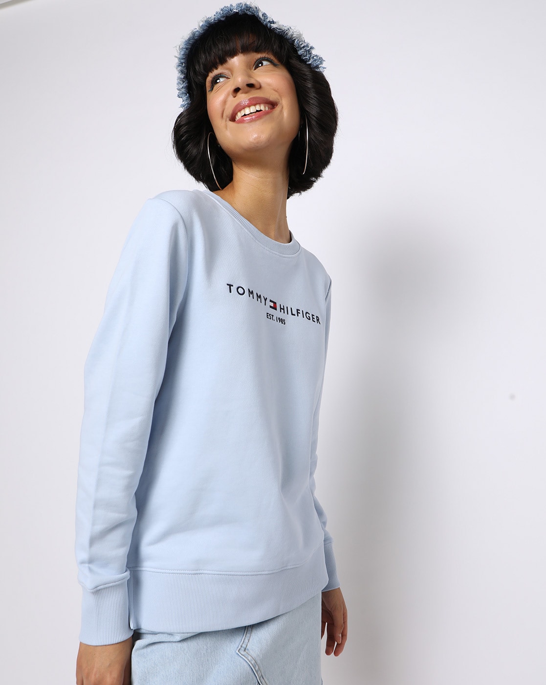 Buy Blue Sweatshirt & Hoodies for Women by TOMMY HILFIGER Online