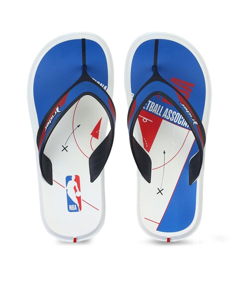 Rider Logo Print Thong-Strap Flip-Flops