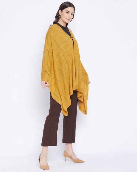 Solid Knitted Shawl view 3