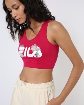 fila Logo Print Sports Bra-picture-18