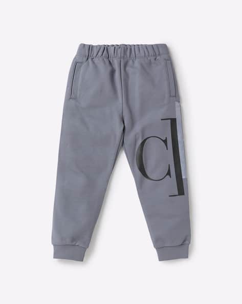 Mixed Monogram Joggers with Elasticated Waist