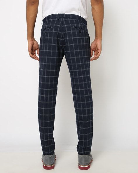 Cheap Mens Fashion Plaid Pants Business Trousers Casual Jogger Cotton Long  Pants  Joom
