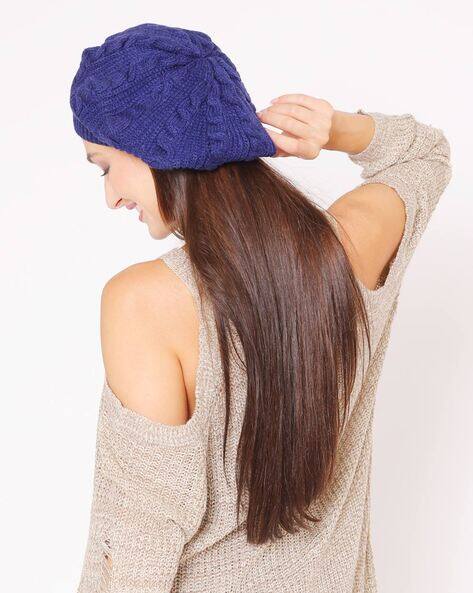 Textured Beret Cap view 3