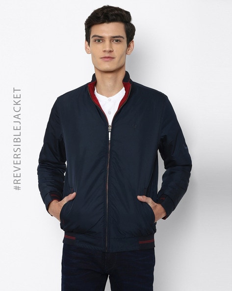 Buy Allen Solly Men's Jacket (ASJKWBOB505744_Yellow/Blue_XXXL) at Amazon.in