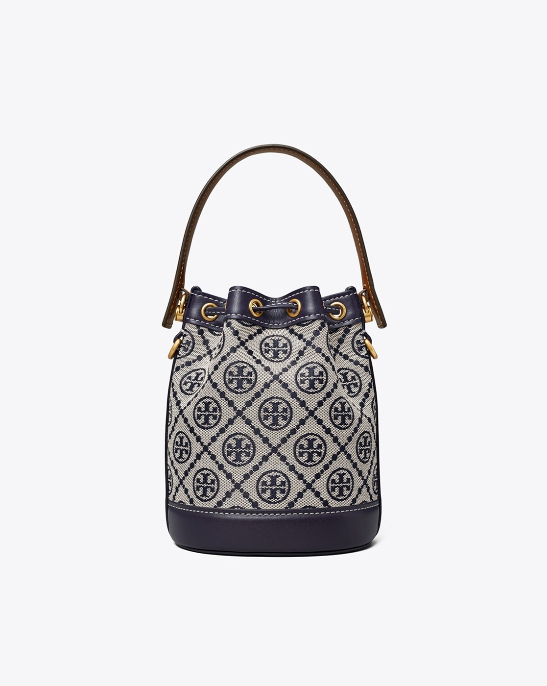 T Monogram Denim Bucket Bag: Women's Designer Crossbody Bags