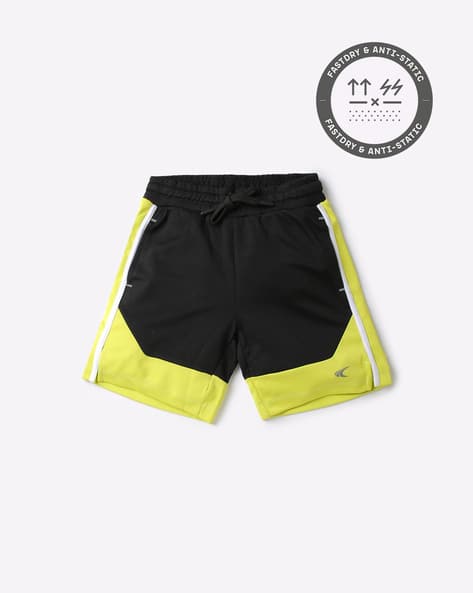 Colourblock Shorts with Insert Pockets