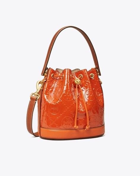 Louis Vuitton Noe EPI Orange Leather Bucket Bag