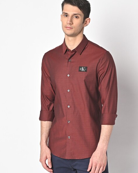 Buy Maroon Shirts for Men by Calvin Klein Jeans Online