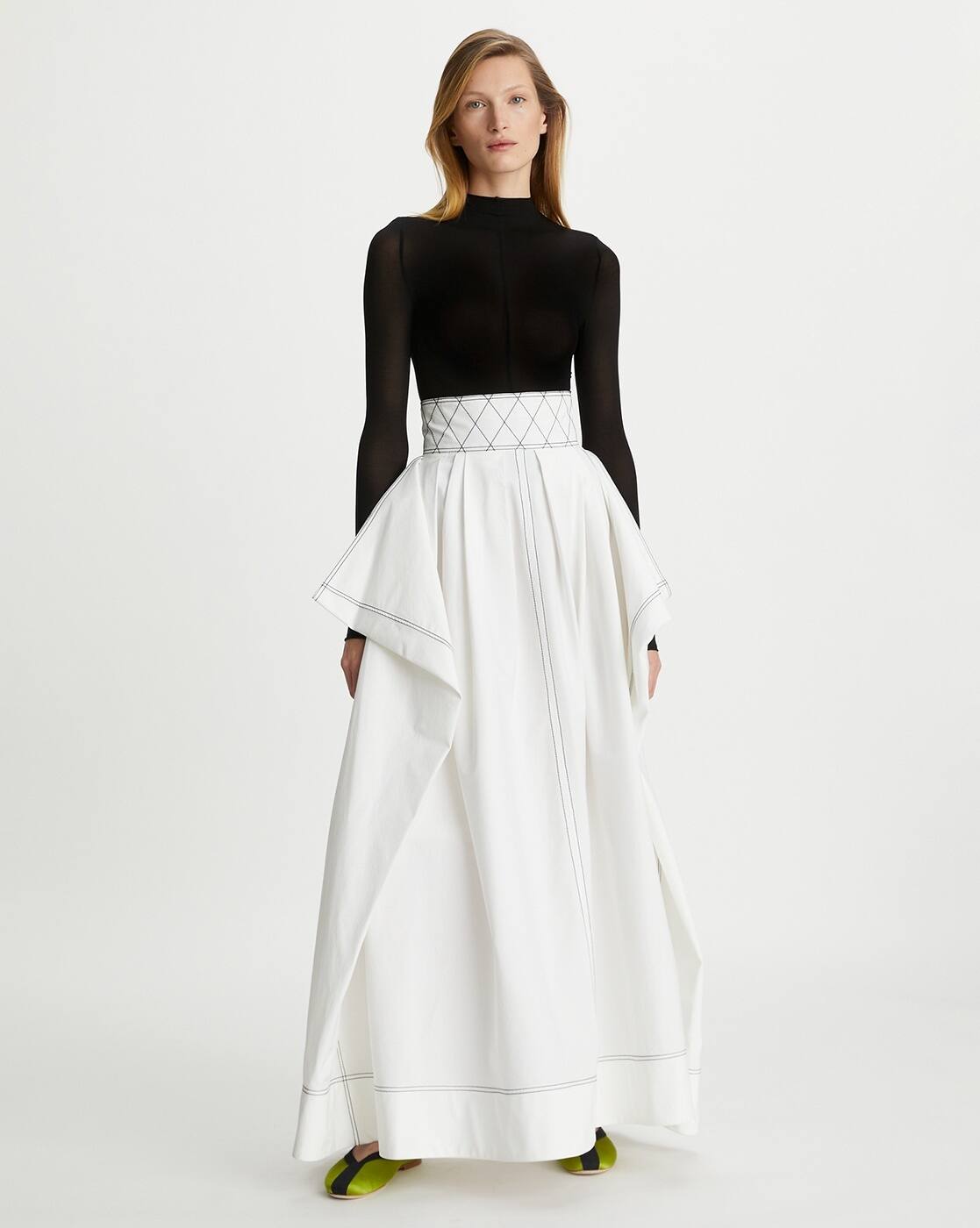 Buy Tory Burch Long-Sleeve Jersey Top | Black Color Women | AJIO LUXE