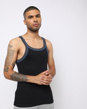 Round-Neck Cotton Vest-image-43