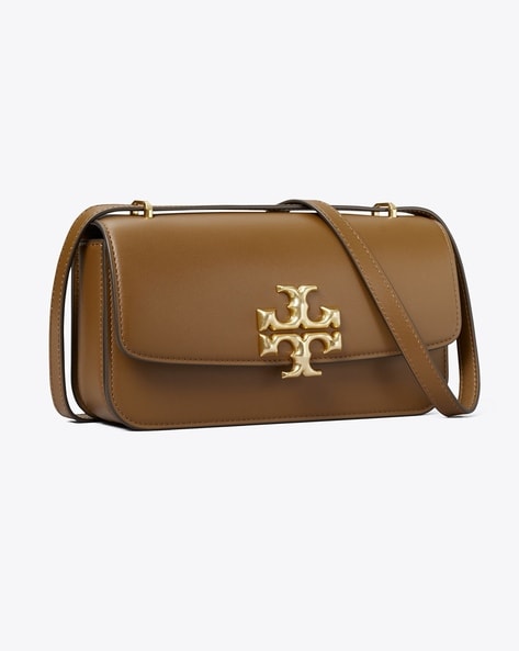 Buy Tory Burch Eleanor Small Rectangular Bag with Adjustable Shoulder Strap  | Black Color Women | AJIO LUXE