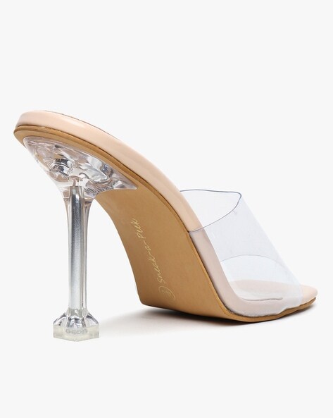 Buy Nude Heeled Sandals for Women by Sneak a Peek Online Ajio