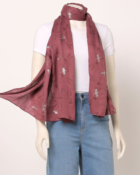 Dragon-Fly Print Scarf Price in India