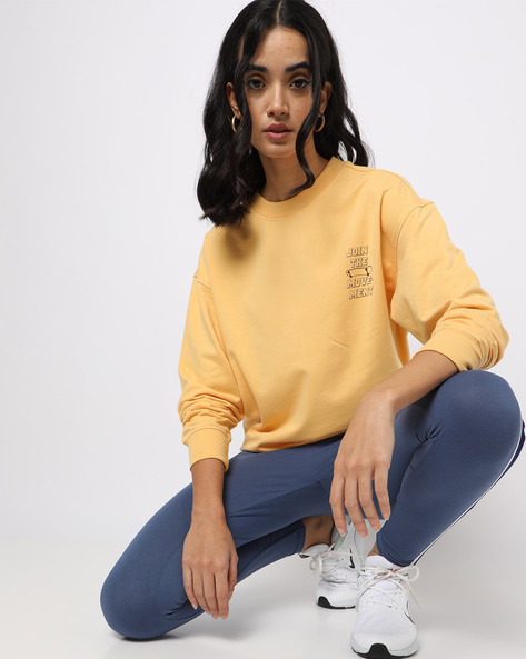 Buy Yellow Sweatshirt & Hoodies for Women by Teamspirit Online