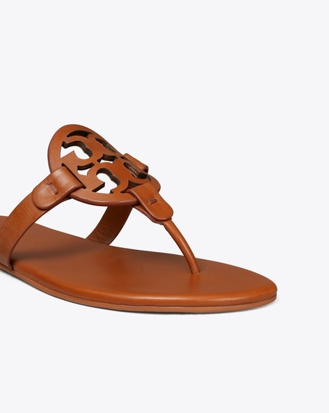 Laser-Cut Miller Flat Sandals