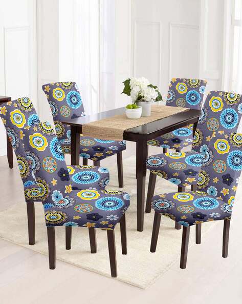 Floral dining chair covers deals