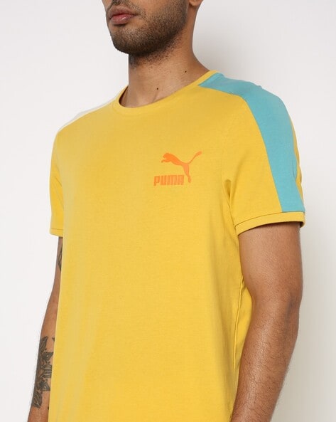 Puma t7 sales yellow